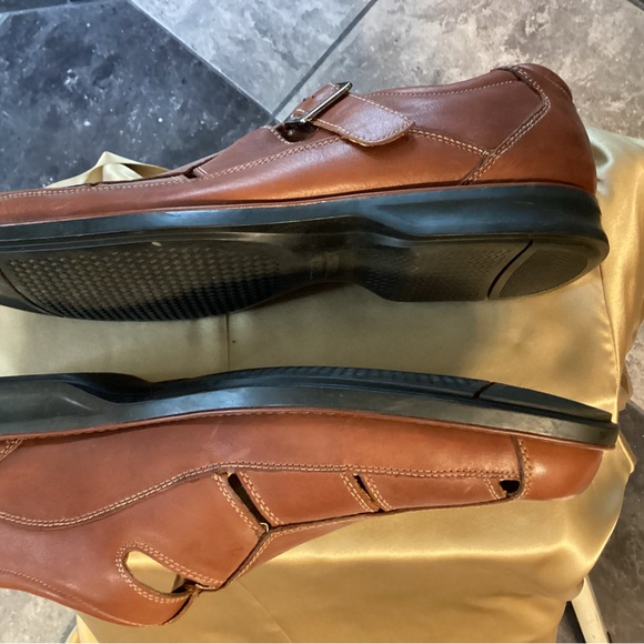 Johnston & Murphy Men\'s Tan Sheepskin Leather Shoes